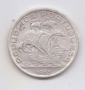 PORTUGAL DEL AÑO 1955 DE 10 ESCUDOS